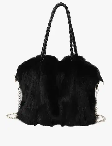 신상 고급스러움 인조 모피 2WAY 숄더백 복슬복슬