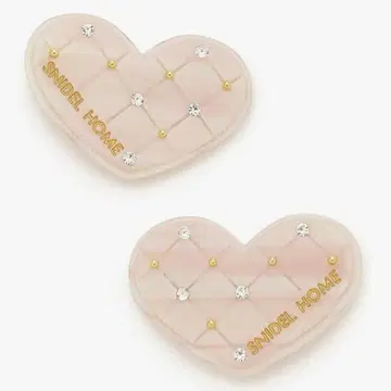 스나이델 홈 하트 헤어 클립 핑크