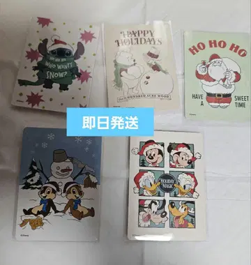 디즈니 스토어 가위바위보 카드 겨울 크리스마스