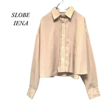 SLOBE IENA 코튼 크롭 셔츠 베이지 슬로브 이에나