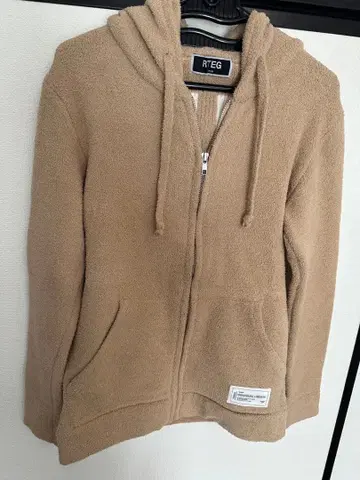 RTEG 플리스 자켓 베이지 후드 부착