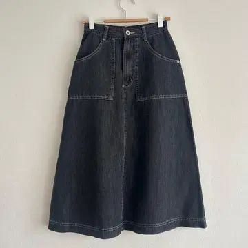 코히나 COHINA 데님 스커트 블랙