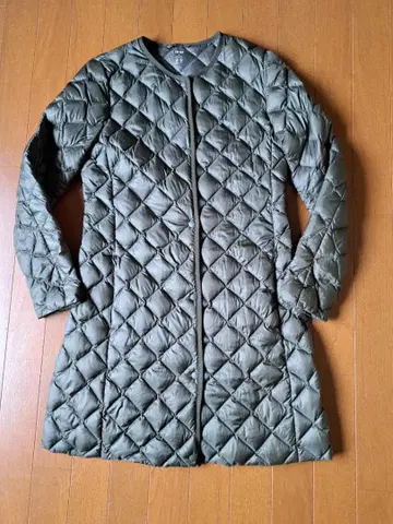 UNIQLO 올리브 그린 M 퀼팅 다운 자켓