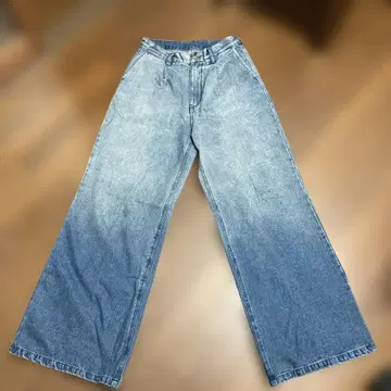 그라데이션 데님 와이드 팬츠 블루 LILL