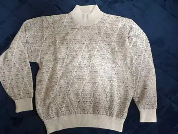 Crocodile 다이아몬드 편직 니트 M 사이즈 베이지