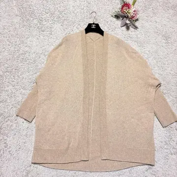 폭시 캐시미어 100% 가디건 베이지 프리 사이즈