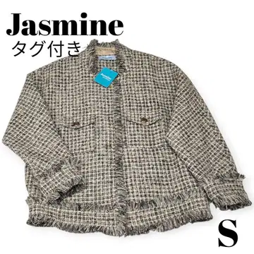 [ 미사용품 ] Jasmine 노카라 자켓 S 택 포함 오버 사이즈