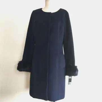 새상품 CECILMcBee 노카라 미들 기장 코트/M