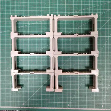 프라레일 복선 블록 교각 그레이 8개 세척 완료