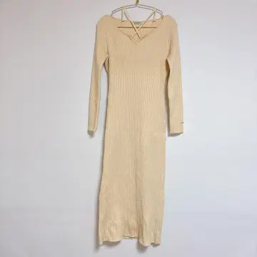 LIP SERVICE 2way 스트랩 리브 롱 원피스