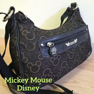 Mickey Mouse DISNEY 가죽 캔버스 원단 숄더백