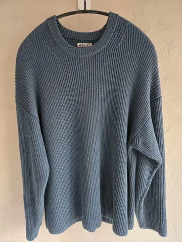 AURALEE 100% 울 니트 스웨터 사이즈 4