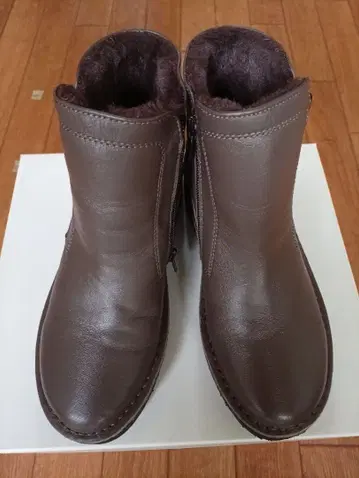 Doruche 천연 가죽 3E 올리브색 숏부츠