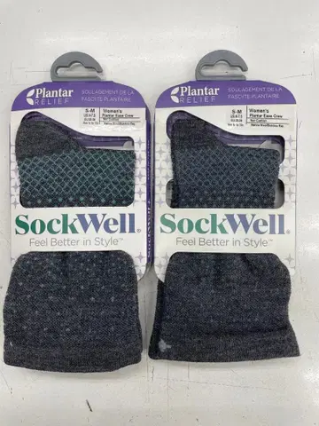 SockWell S/M 플랜터 릴리프 삭스 2켤레 세트