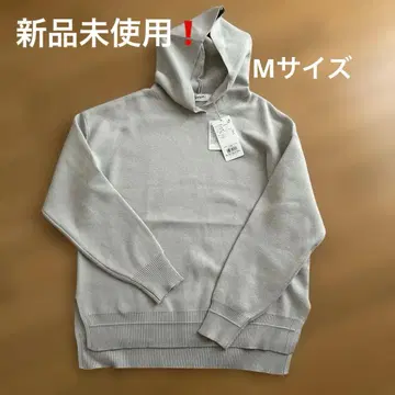 미사용 새상품 후드 부착 후드티 그레이지