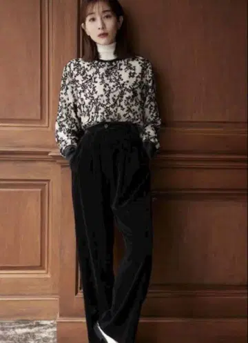 새상품 CLANE 다나카 미나미 VELOR PANTS 블랙 0