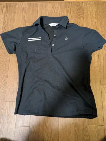 Munsingwear 블랙 피케 셔츠 M