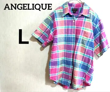 ANGELIQUE 멀티 컬러 체크 셔츠 [ L ]