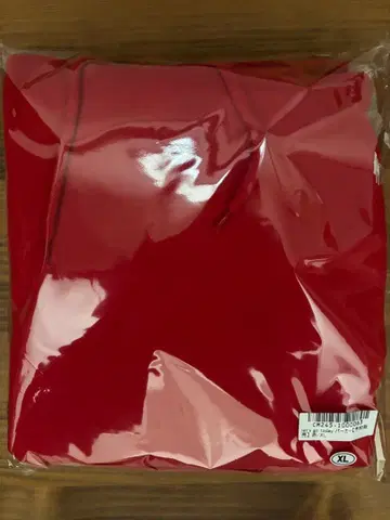 사바스타 let's go today 후드티 XL 빨간색 새상품