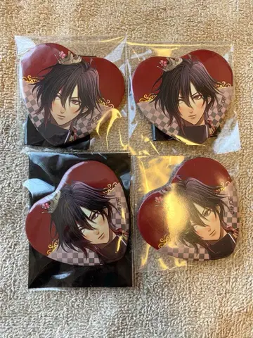 AMNESIA 아무네시아 신 하트 캔뱃지 왕자 의류 ver 4세트