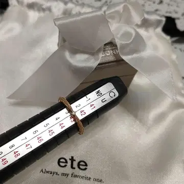 ete 페더 핑키링 K10YG 3호