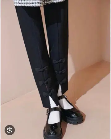 CHESTY 리본 팬츠 0 사이즈 블랙