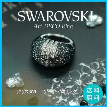 SWAROVSKI 아트 데코 반지 크리스탈