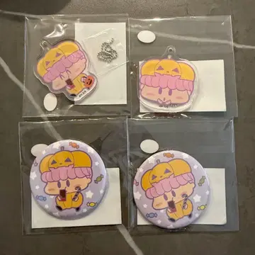 밀모로 퐁! 캔 배지 아크릴 키링 세트