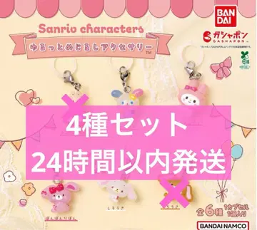 산리오 캐릭터즈 윳토메지루시 액세서리 4종 세트