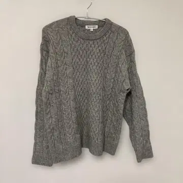 더 샵 TK 케이블 니트 스웨터 S 그레이