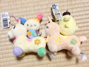 RODY SANRIO 작은 페어 봉제 인형 우사하나 폼폼푸딩