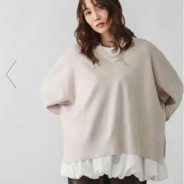 새상품 [ GLOBAL WORK ] 멜티 리브 V넥 풀오버