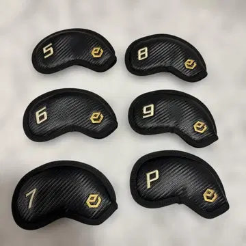 에폰 아이언용 블랙 헤드커버 6개 세트