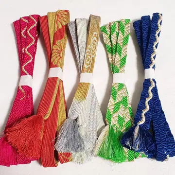 (0774) 허리띠 5개 묶음 판매 오비 끈 기모노 일본 의류 잡화