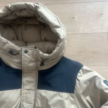 niko and - 후드 부착 다운 자켓 사이즈 3 베이지/블랙