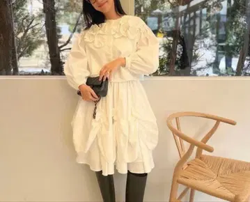 택 포함 미사용 새상품 rosymonster 플라워 스커트