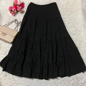 ATSURO TAYAMA 정가 4만엔 울 캉캉 스커트 블랙