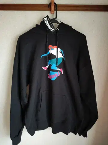 새상품 THRASHER 트레셔 후드티 블랙 L