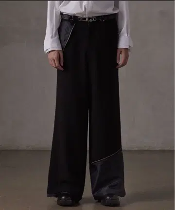 [ GRANCY ] 레이어드 디자인 슬랙스