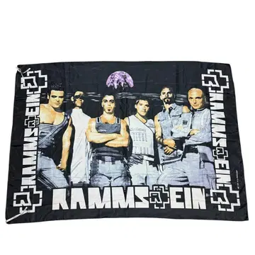 레어 Rammstein 람슈타인 대형 태피스트리 벽걸이