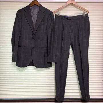 Custom tailor BEAMS 카노니코 원단 윈도우페인 패턴 수트