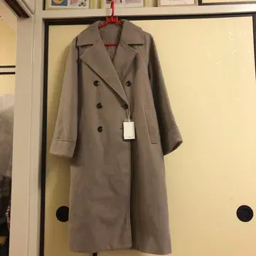 더블 브레스트 롱 코트