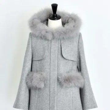 Noela 숏 더플 코트 M 그레이 노엘라 코트