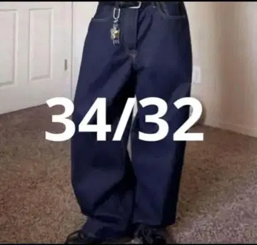 GAP 슈퍼 배기 34/32 다크린스