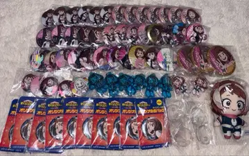 우라라카 오챠코 캔 배지 봉제 인형 키링 묶음 판매