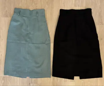 스커트 2벌 (사이즈 40) 무릎 아래 기장
