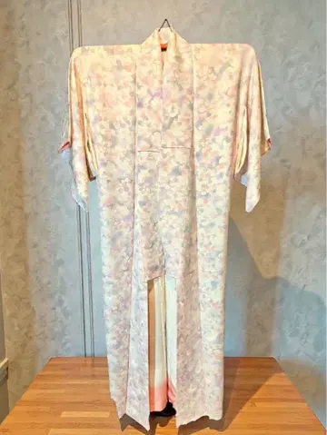 꽃무늬 코몬 기모노 조리 클러치백 세트