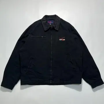 00s 킹 루이 USA제 디트로이드 자켓 L 블랙 기업 자수 7538