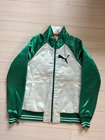 PUMA 새틴 스카잔 M 사이즈 그린/화이트