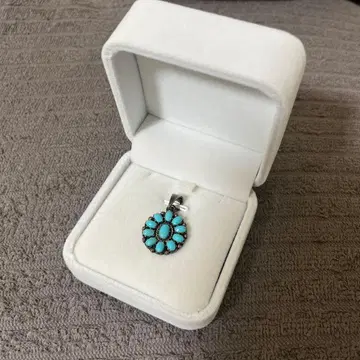 터콰이즈 실버 펜던트 탑